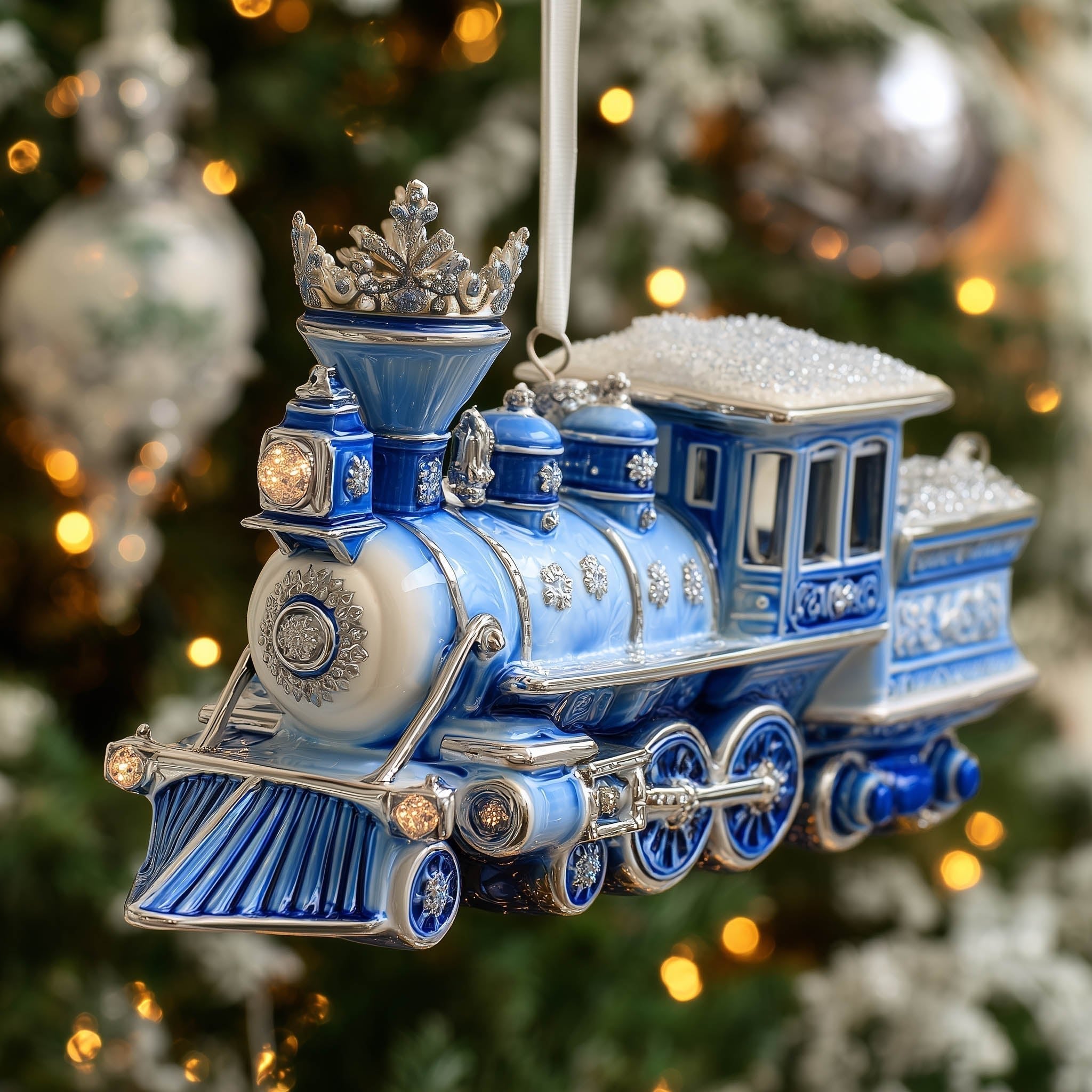 Frosted Railway NT80 Christmas Ornament