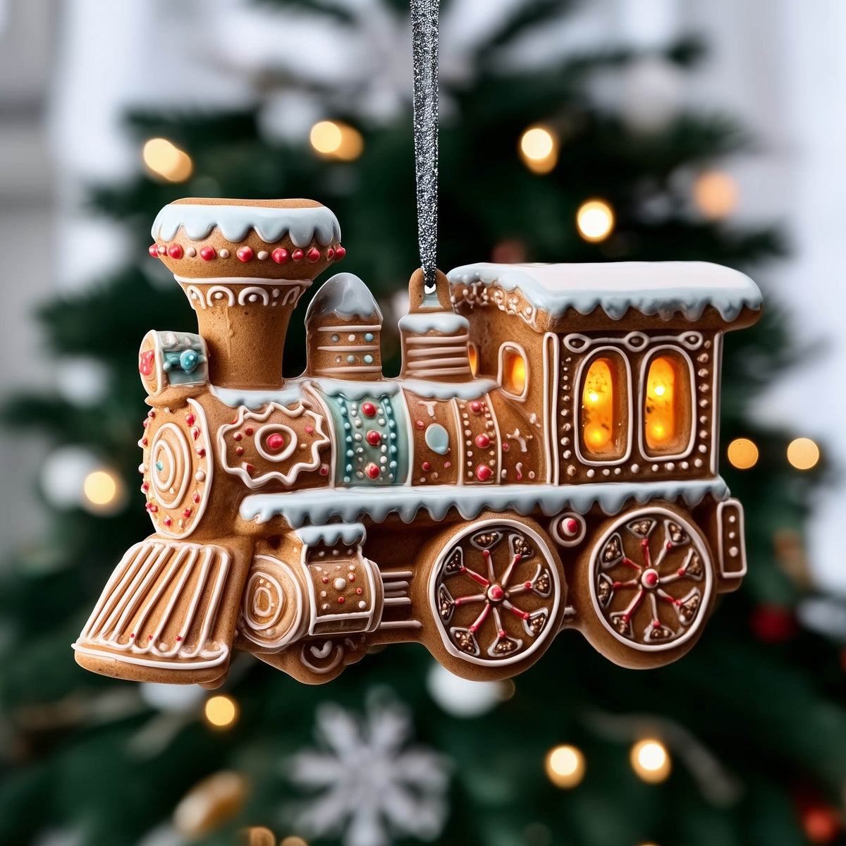 Gingerbread Express Christmas Ornament