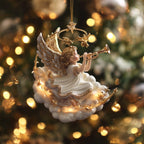 Celestial Angel Serenade Christmas Ornament