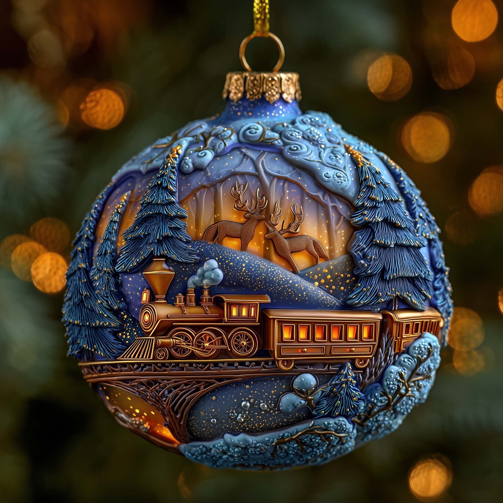 Fantasy Christmas Express Christmas Ornament