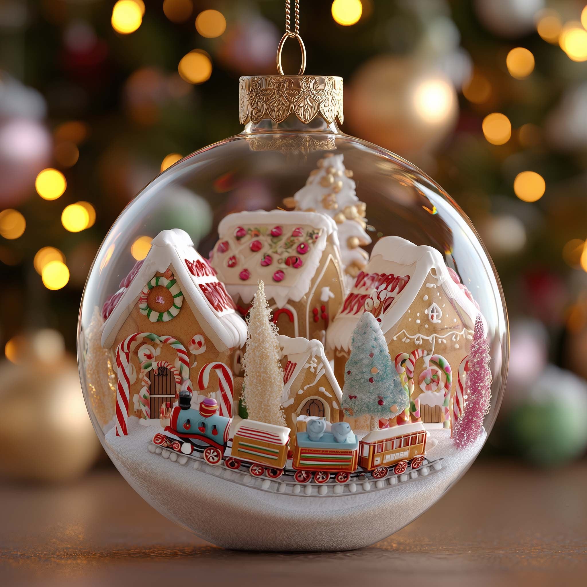 Gingerbread World Christmas Ornament