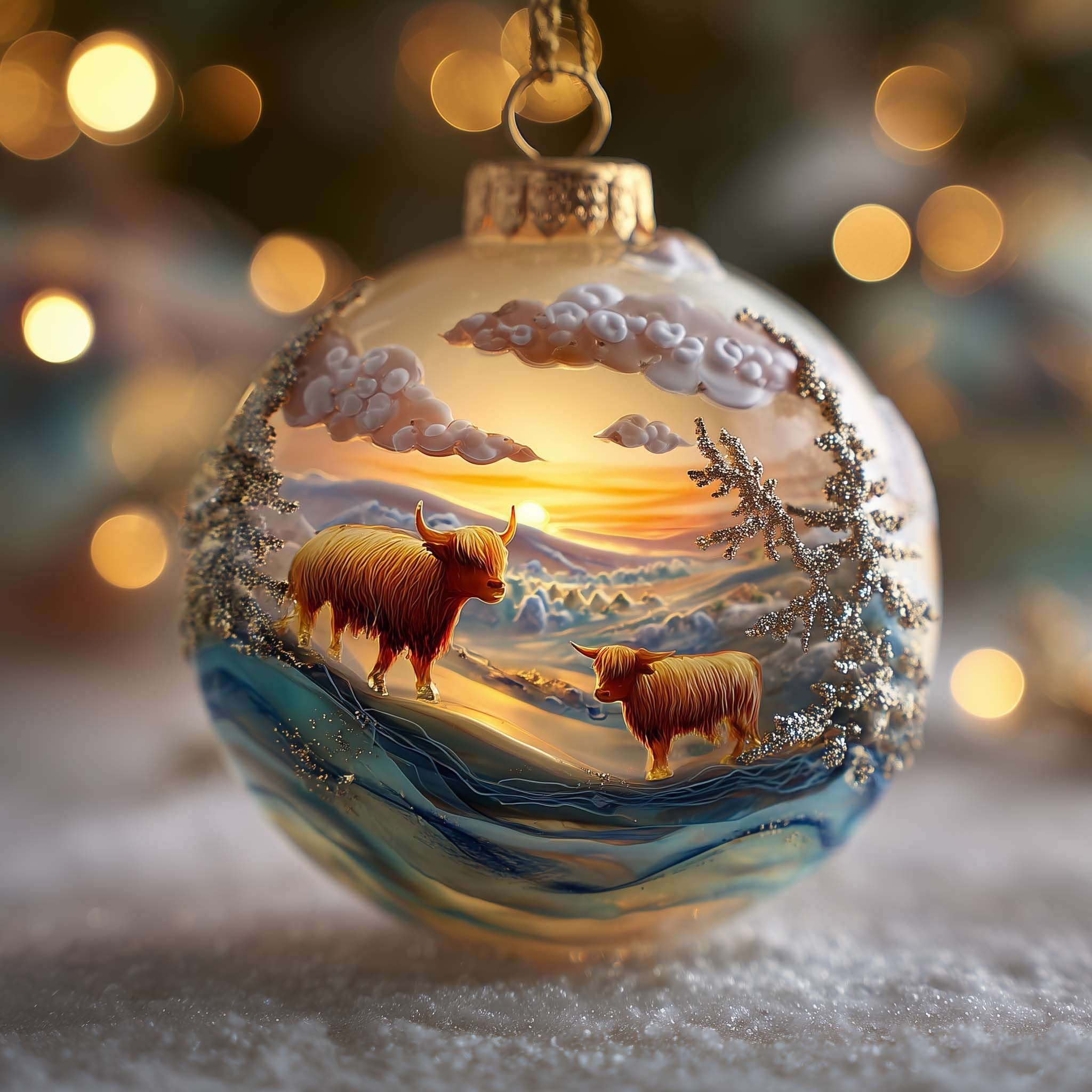 Peaceful Serenity Christmas Ornament