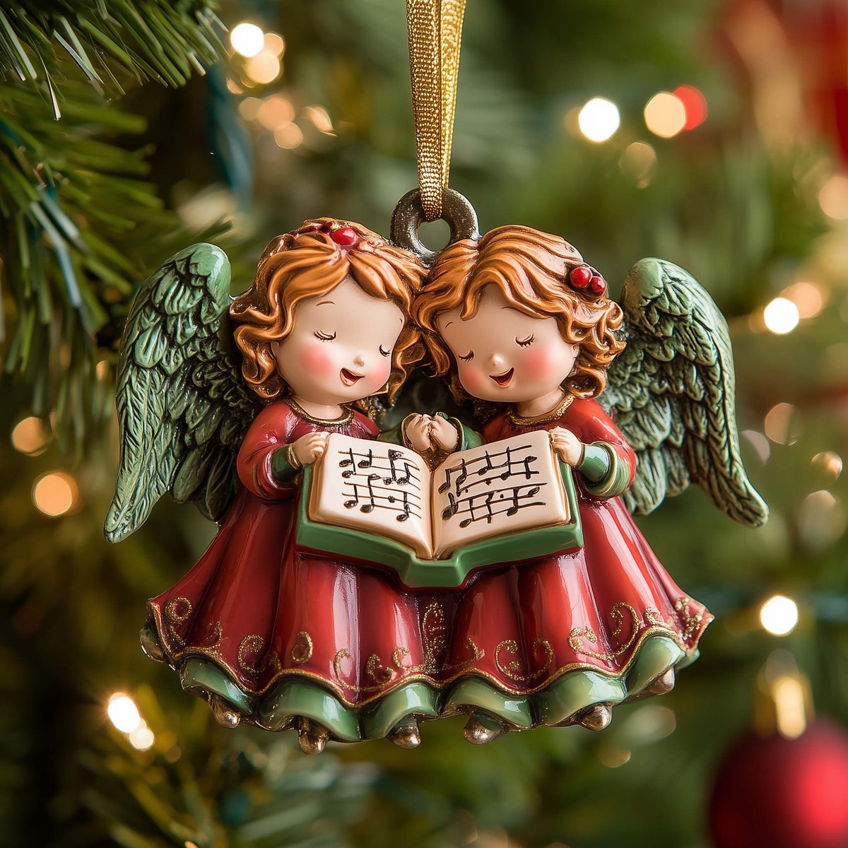 Caroling Angels Christmas Ornament