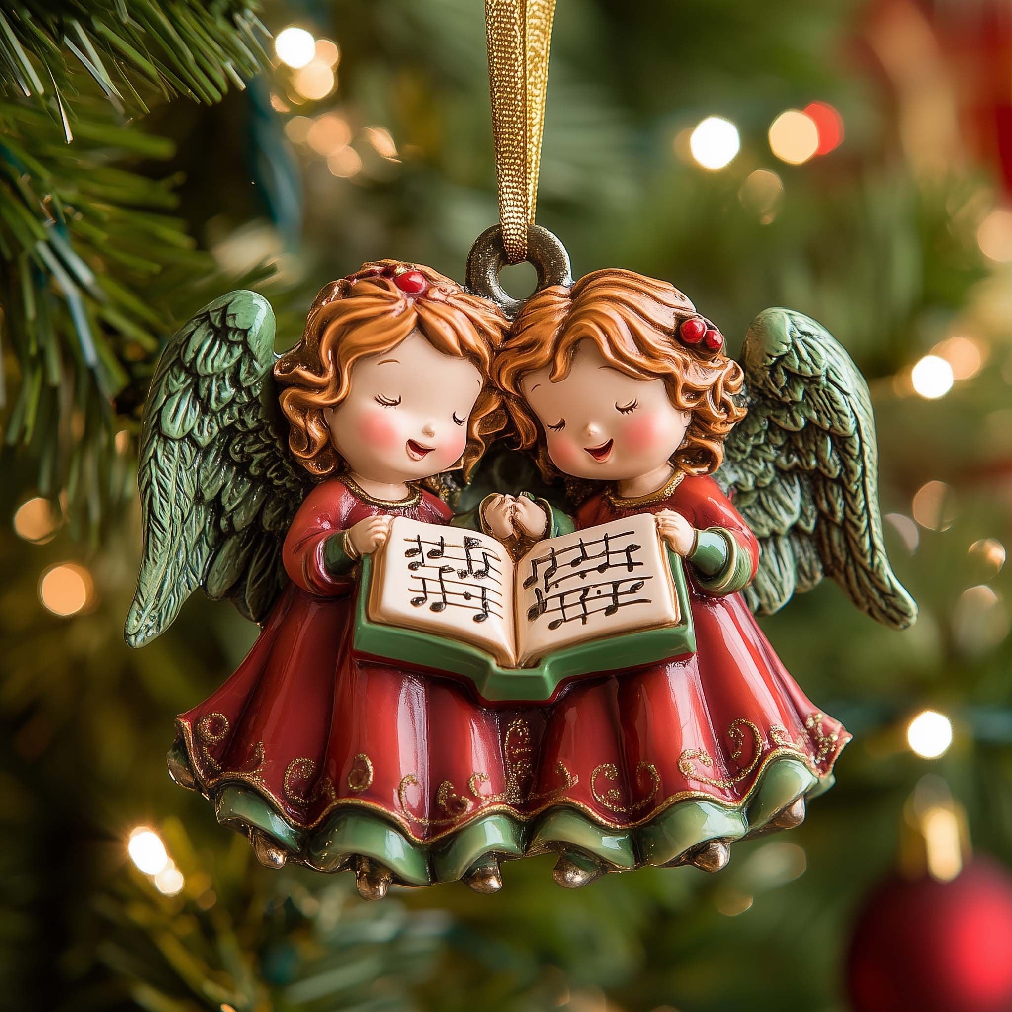 Caroling Angels Christmas Ornament