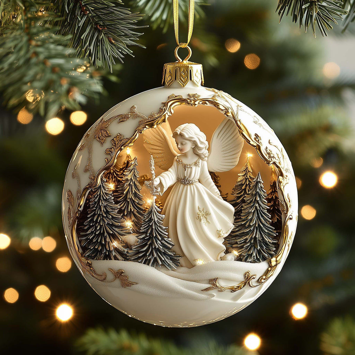 Forest Angel Christmas Ornament