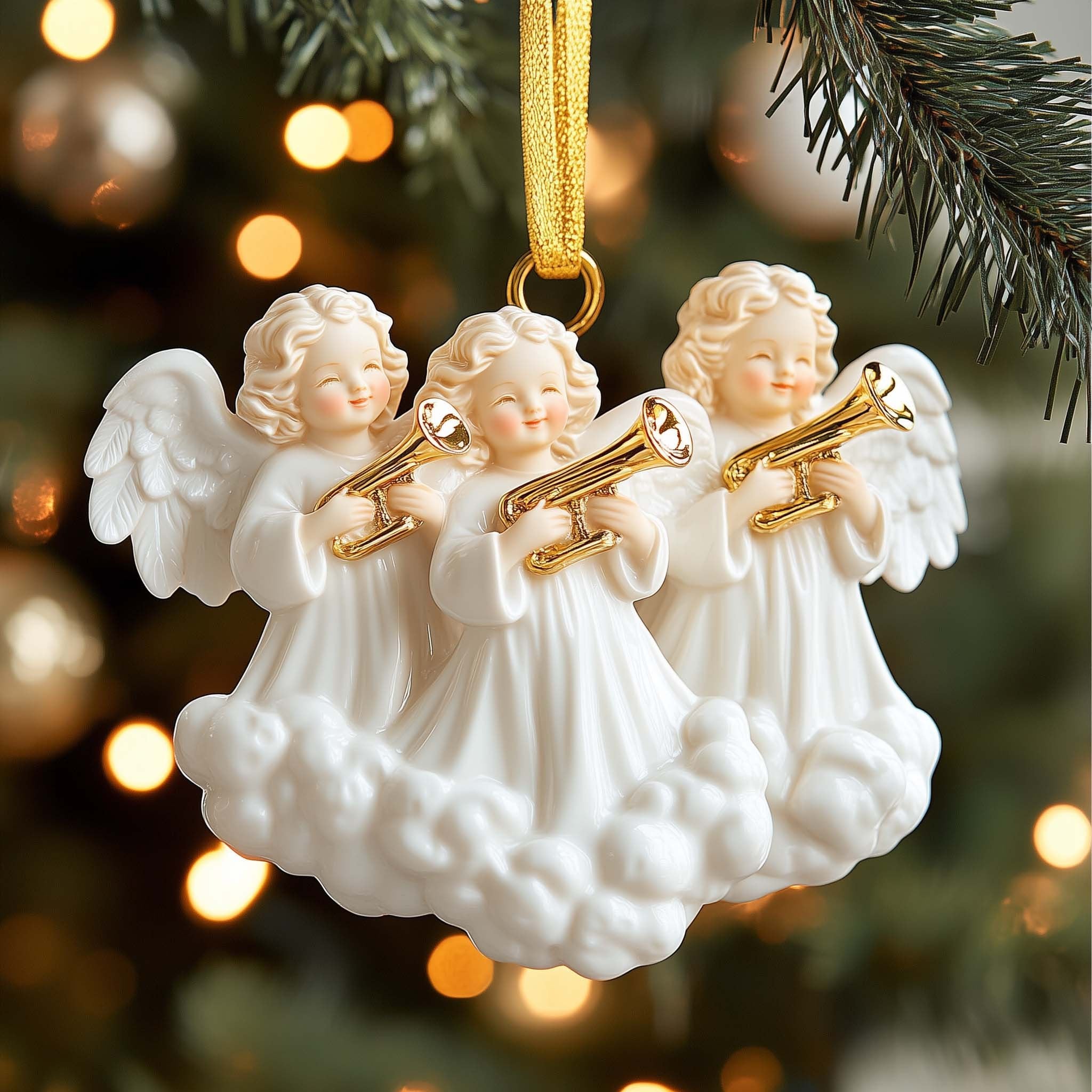 Angel Trio Christmas Ornament