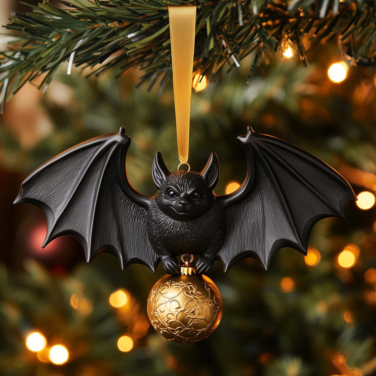 Bauble Bat Christmas Ornament