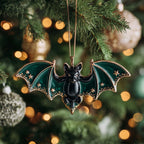 Starry Bat Christmas Ornament