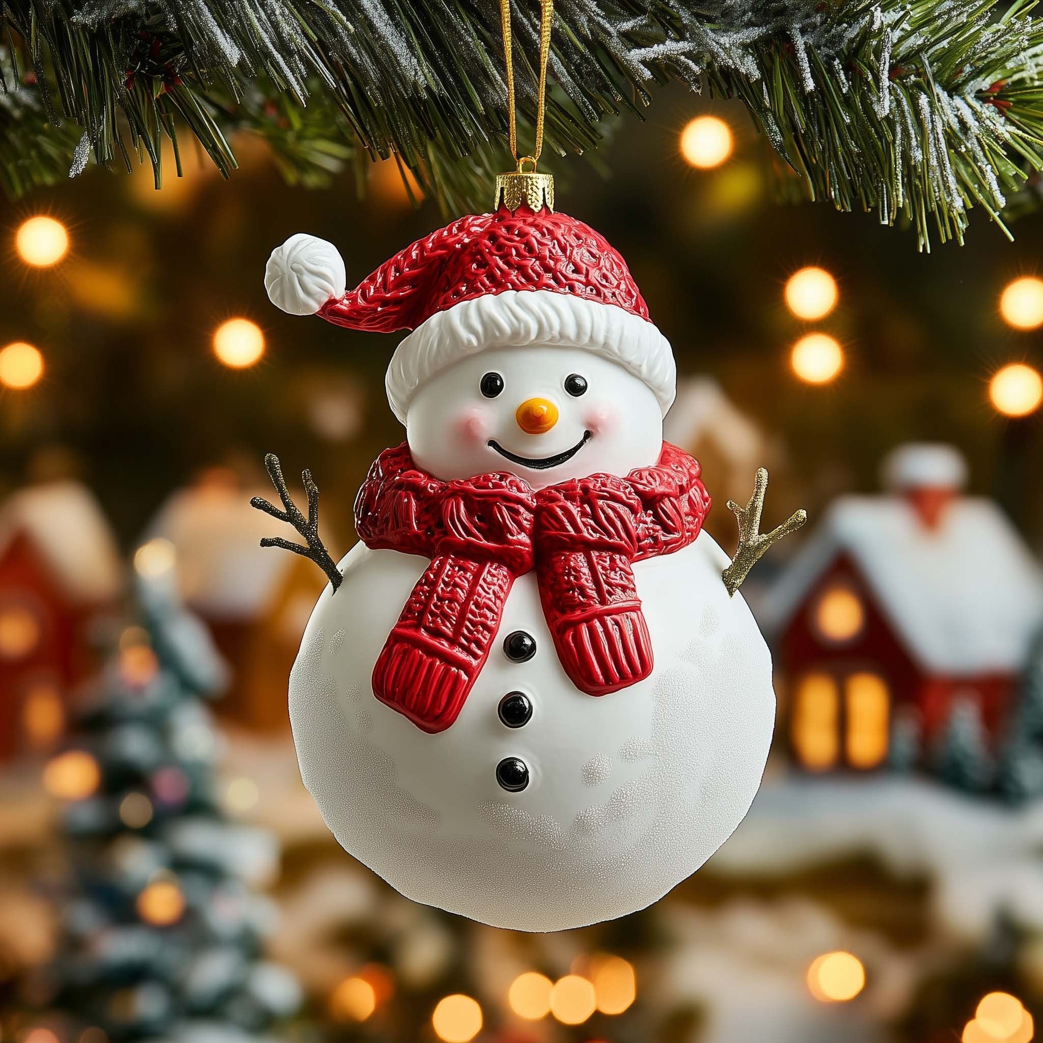 Classic Snowman Christmas Ornament