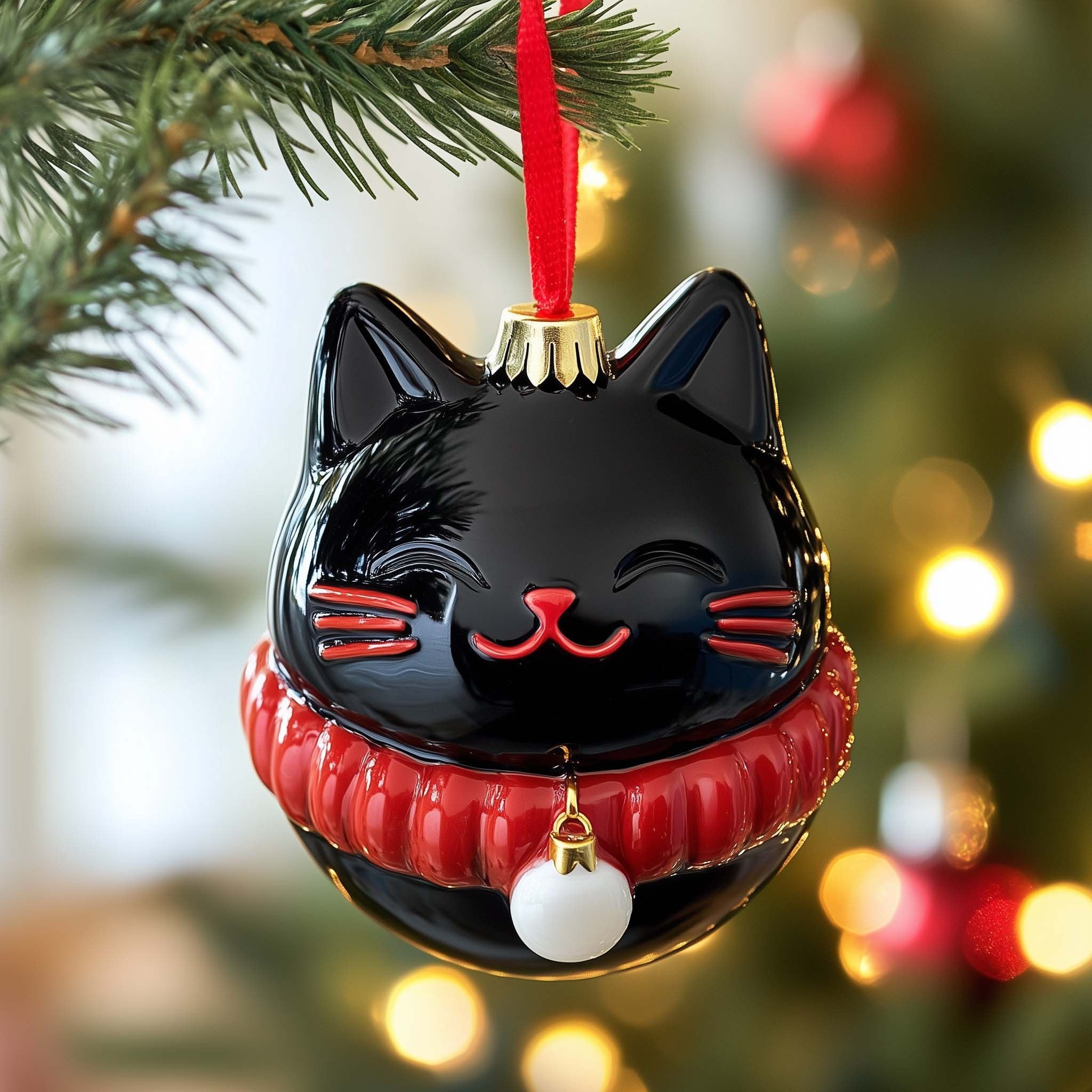 Jingle Cat Christmas Ornament