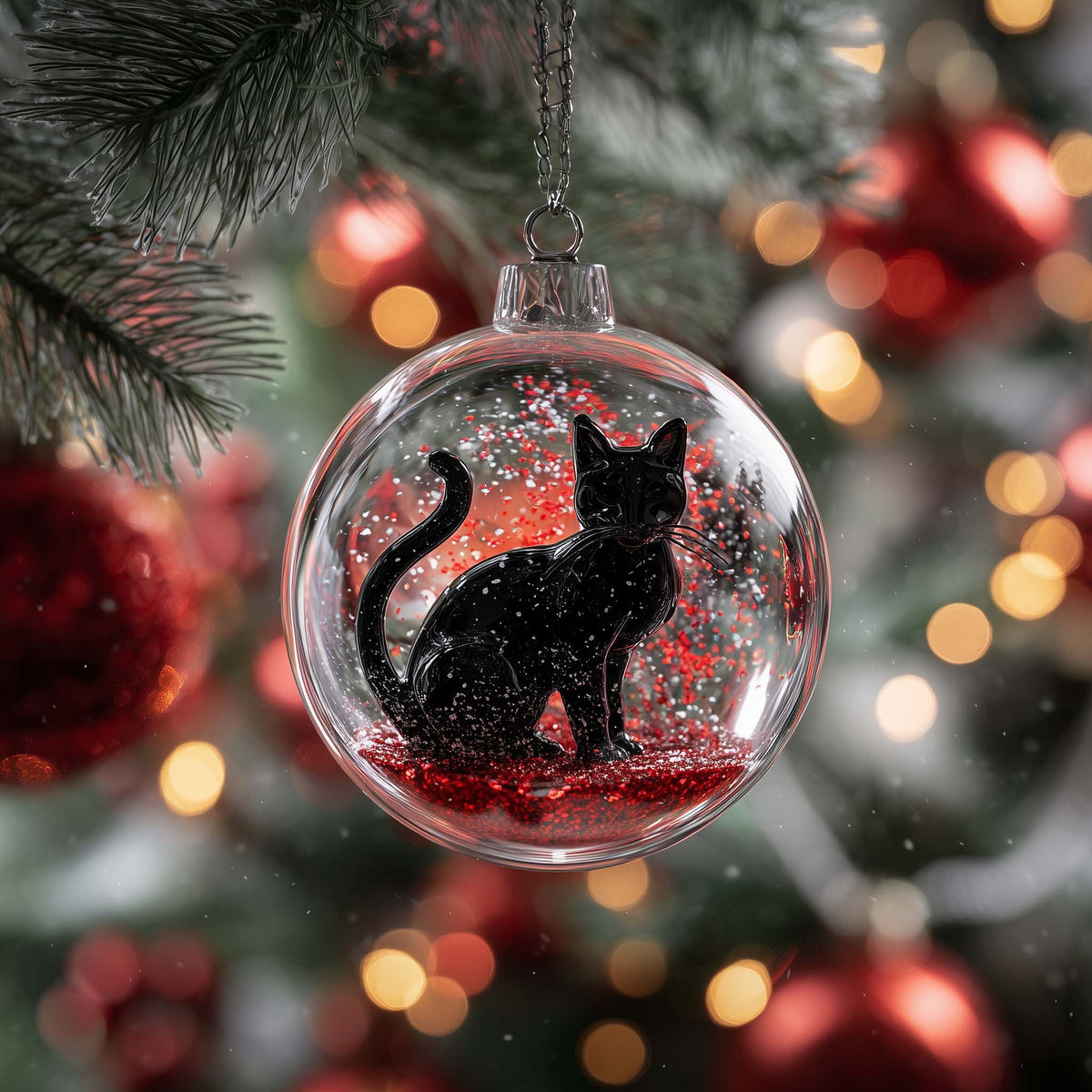 Glitter Globe Christmas Ornament