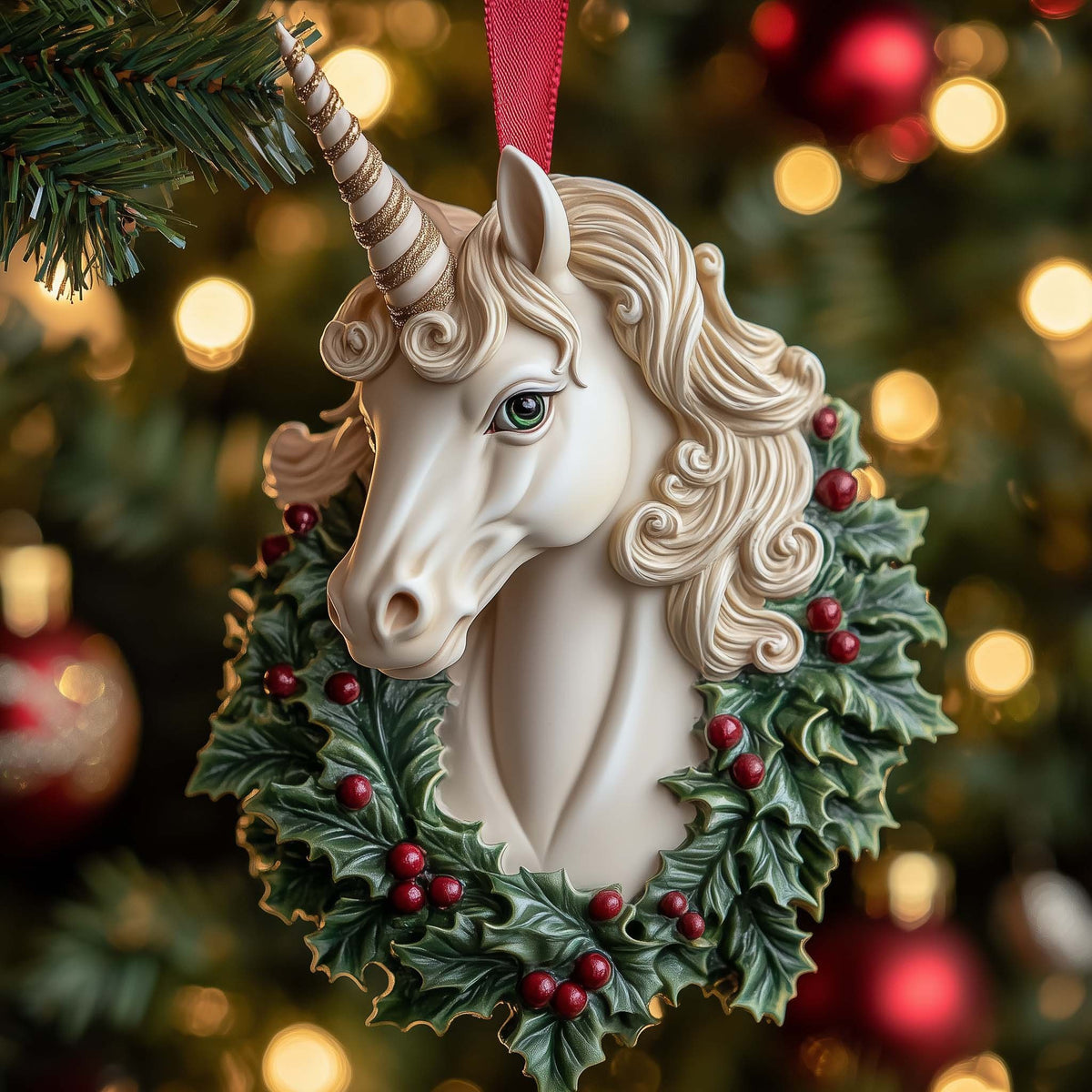Unicorn Christmas Ornament