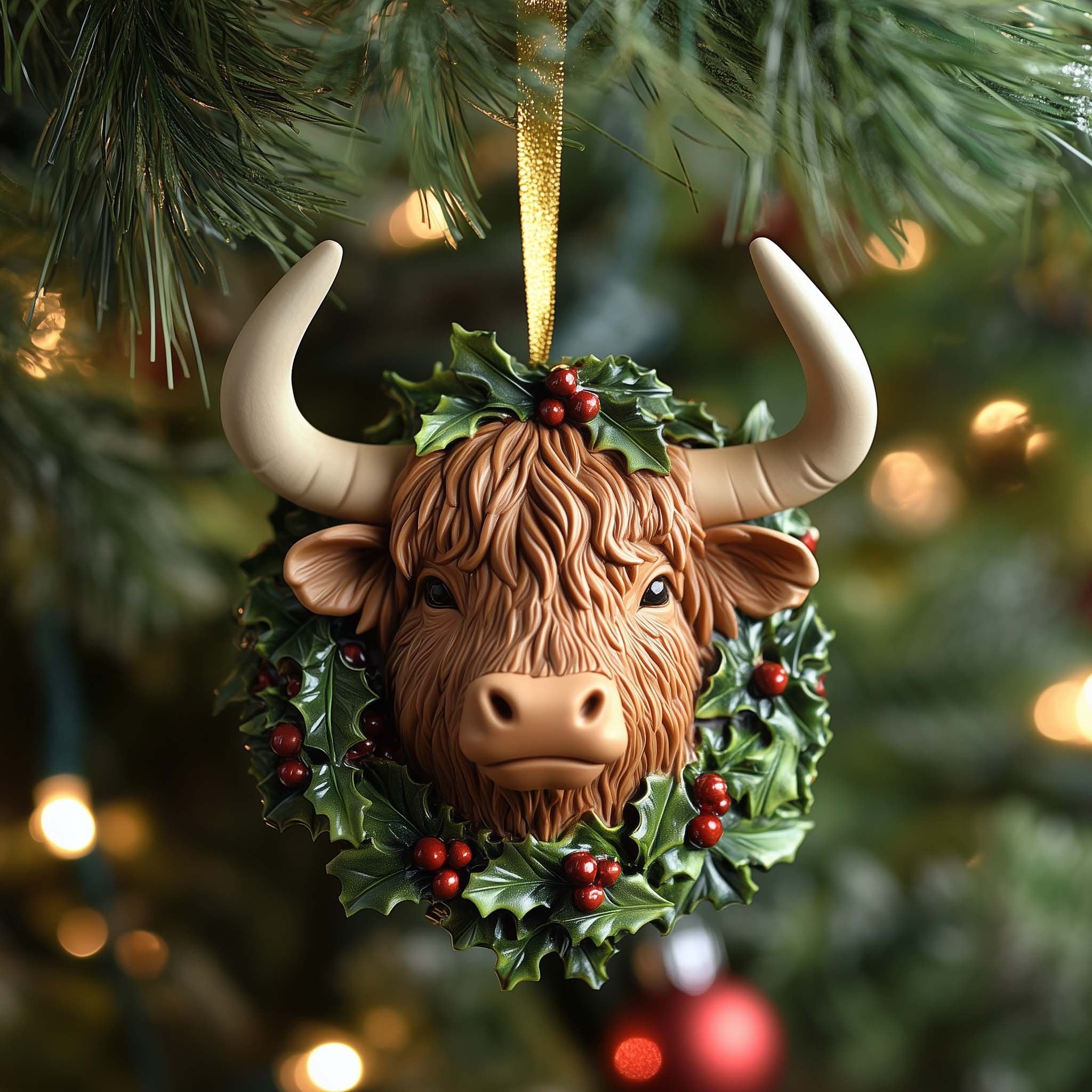 Highland Christmas Ornament