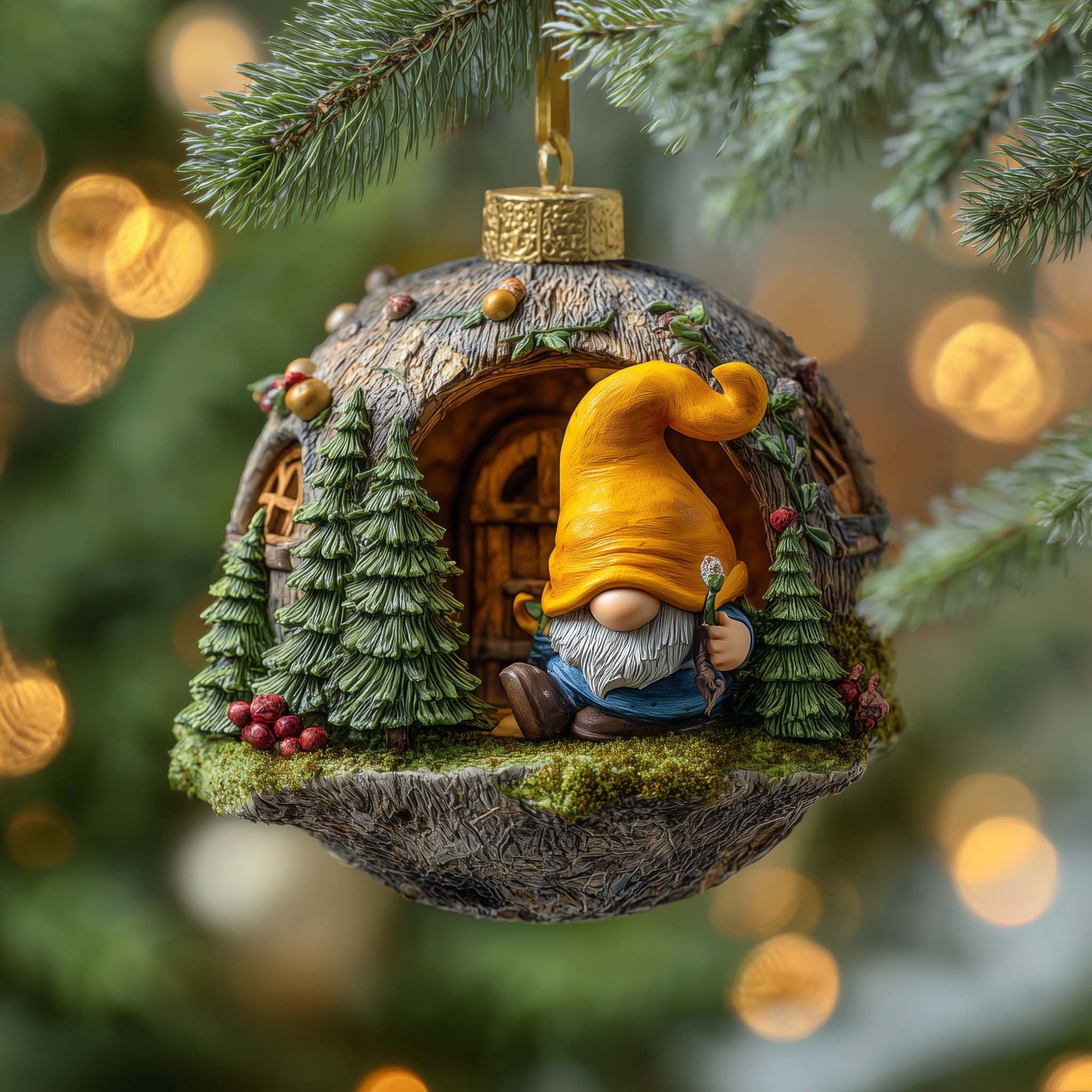 Gnome Home Christmas Ornament