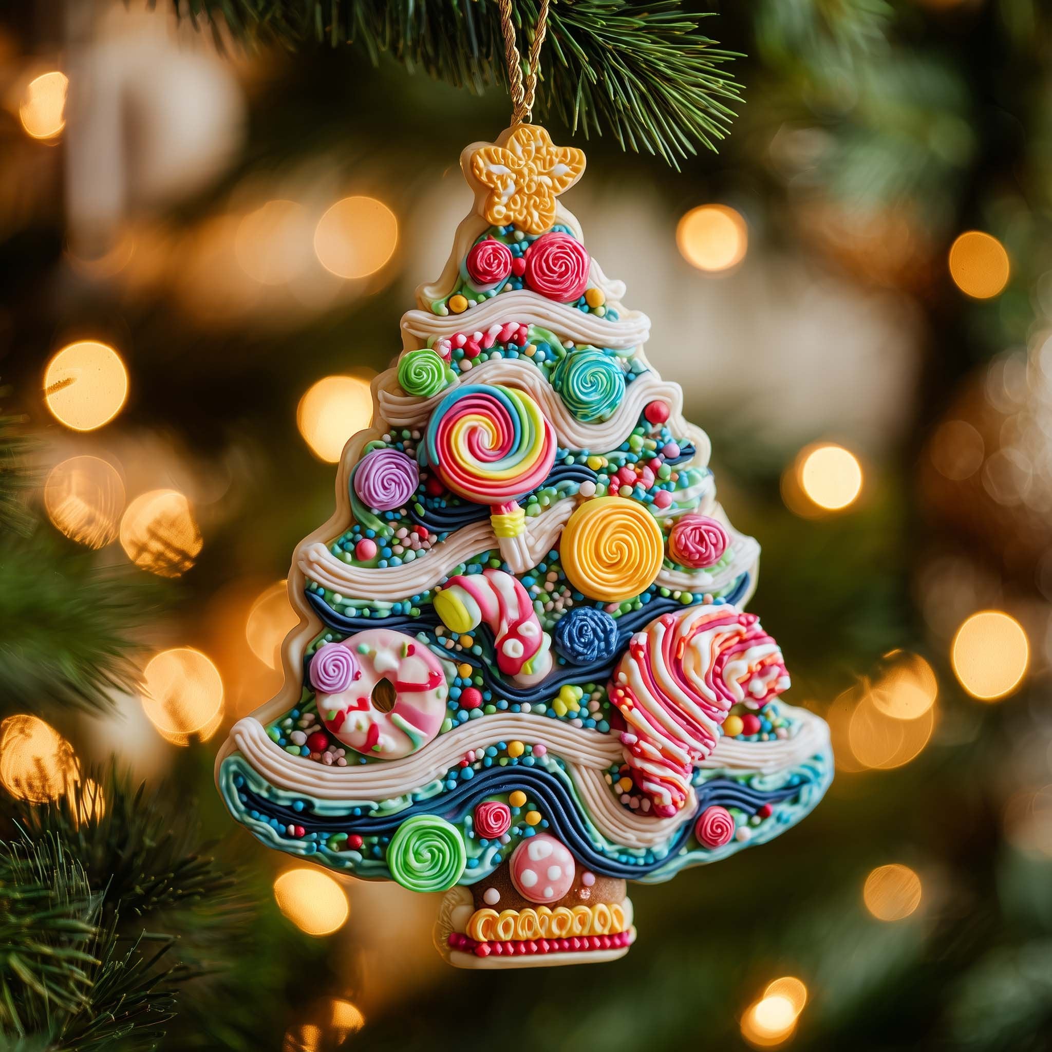 Candy Tree Christmas Ornament