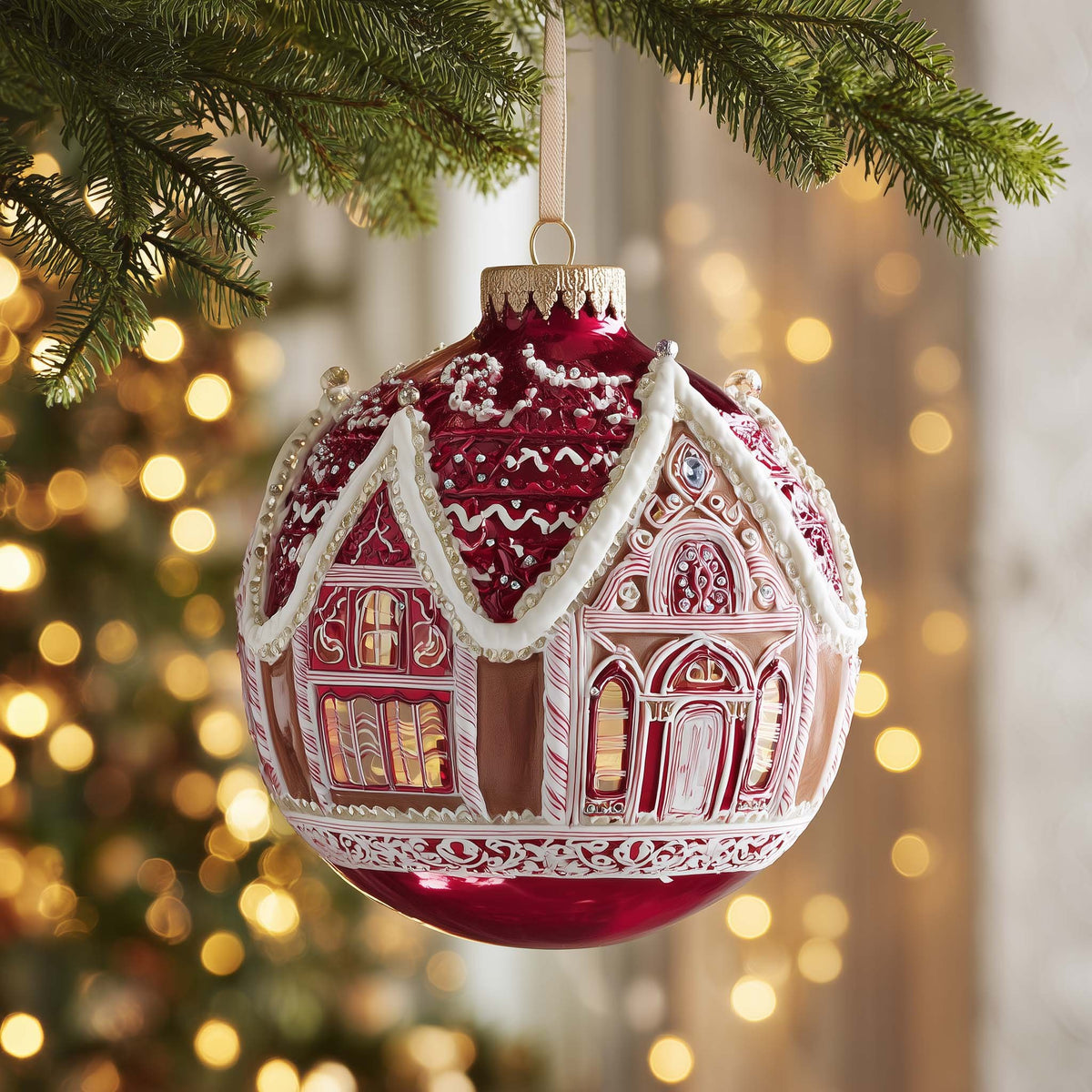 Gingerbread Bauble Christmas Ornament