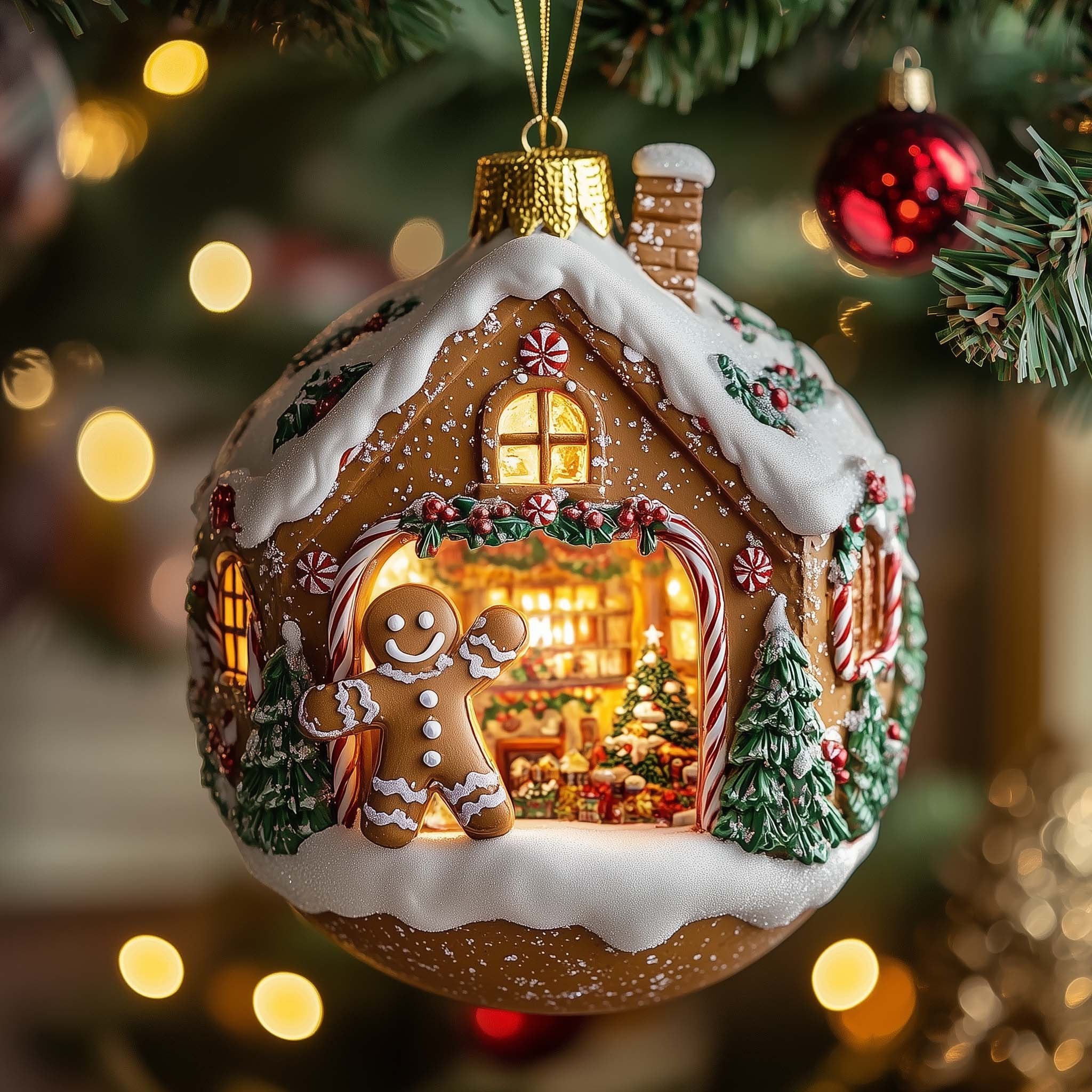 Gingerbread Home Christmas Ornament