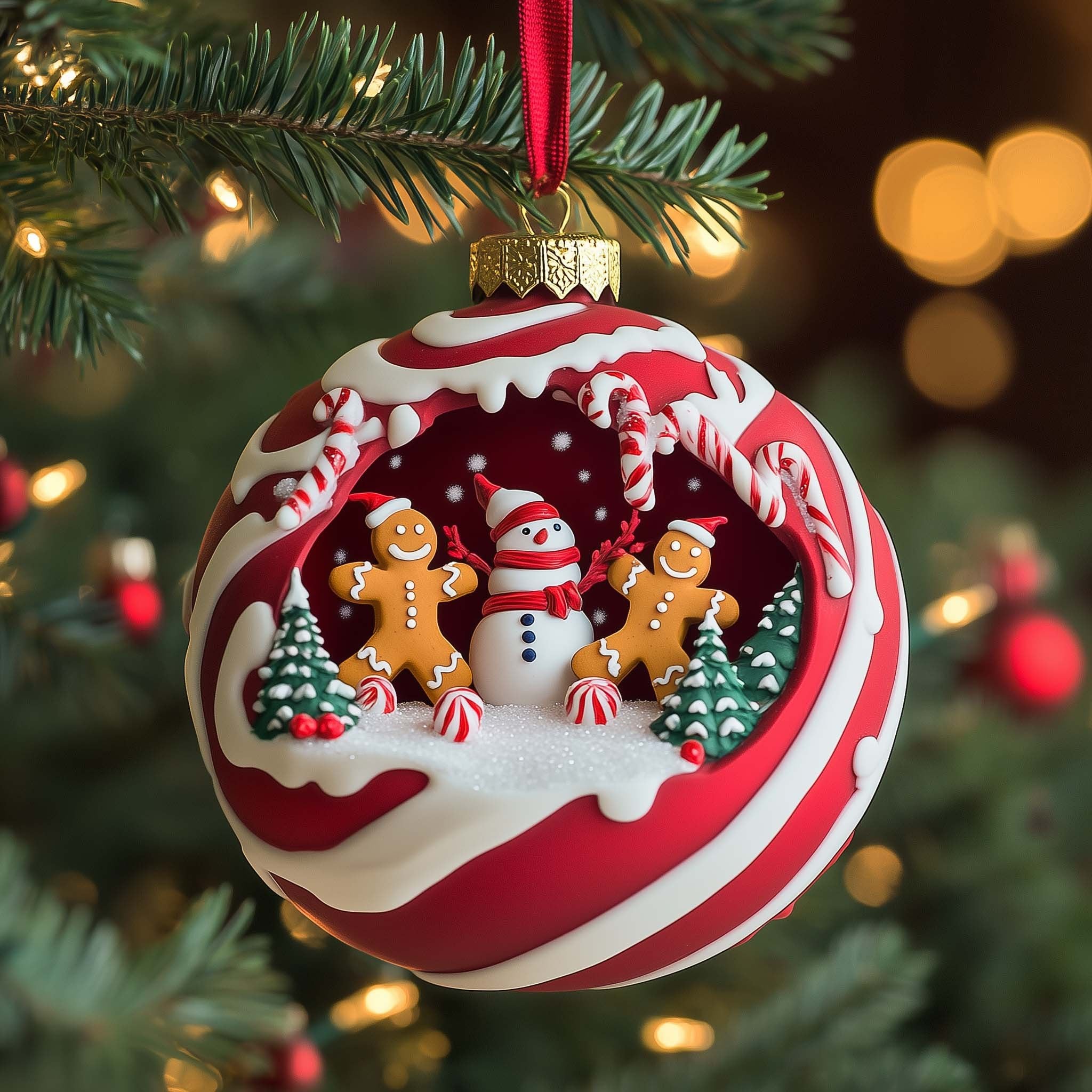 Peppermint Pals Christmas Ornament