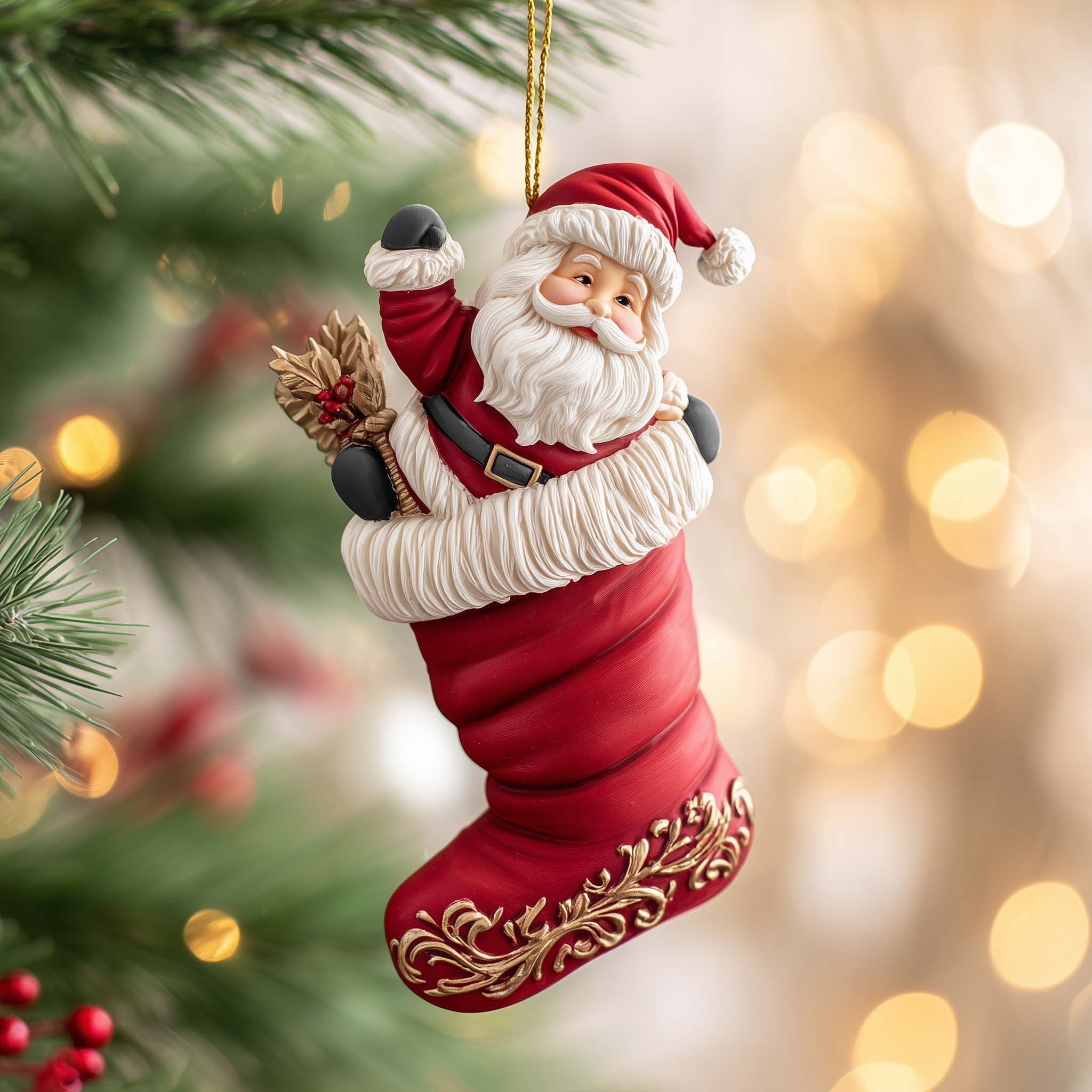 Santa M372 Christmas Ornament