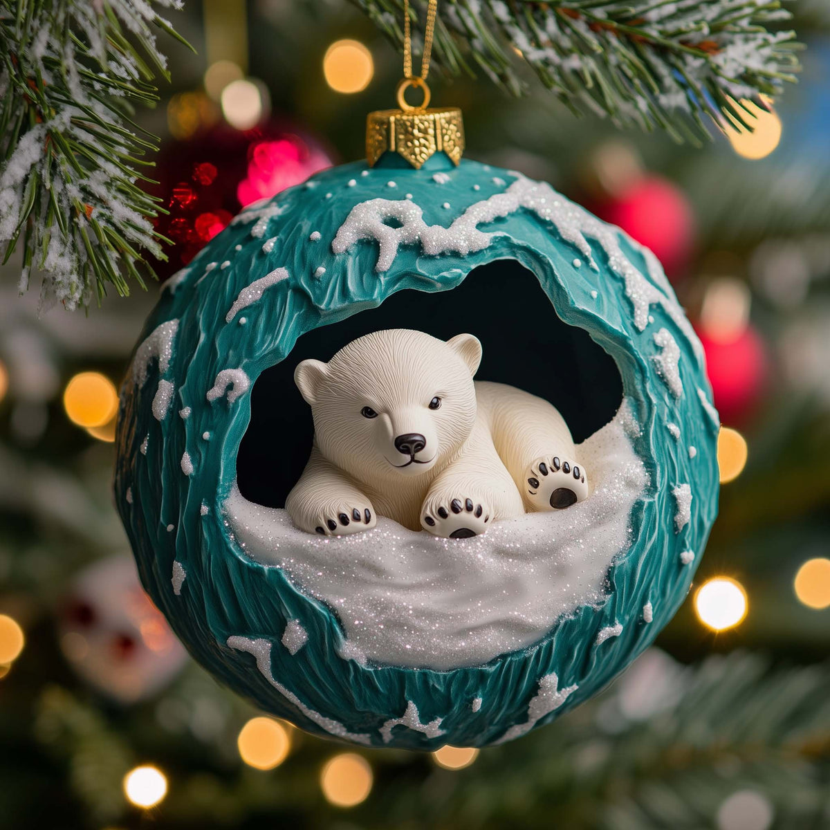 Polar Cub Christmas Ornament