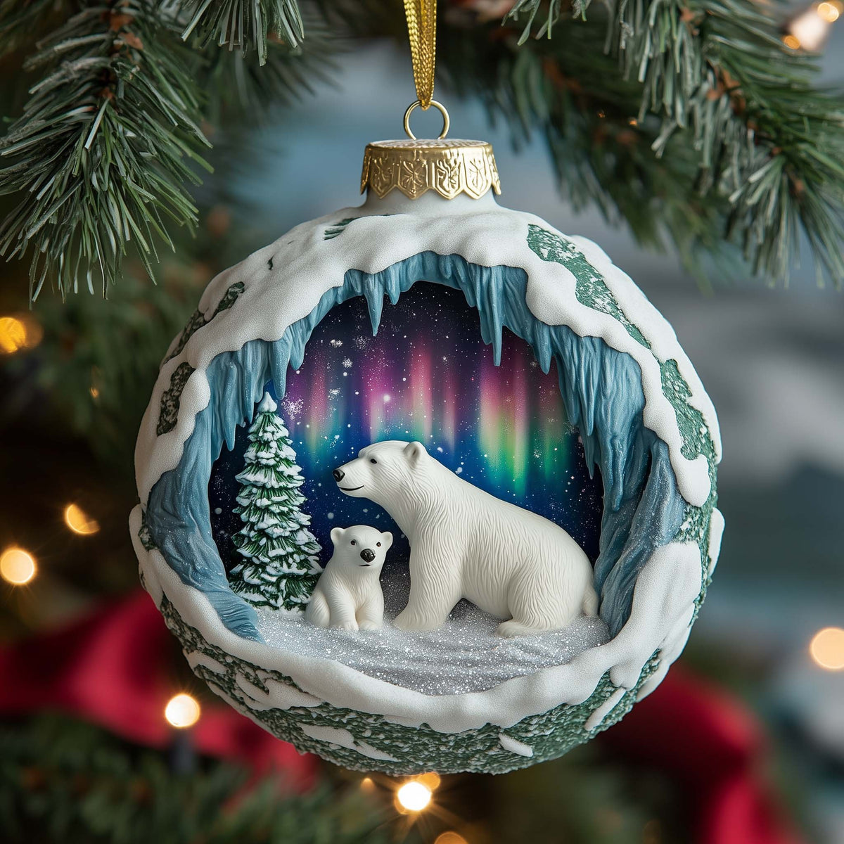 Aurora Bears Christmas Ornament