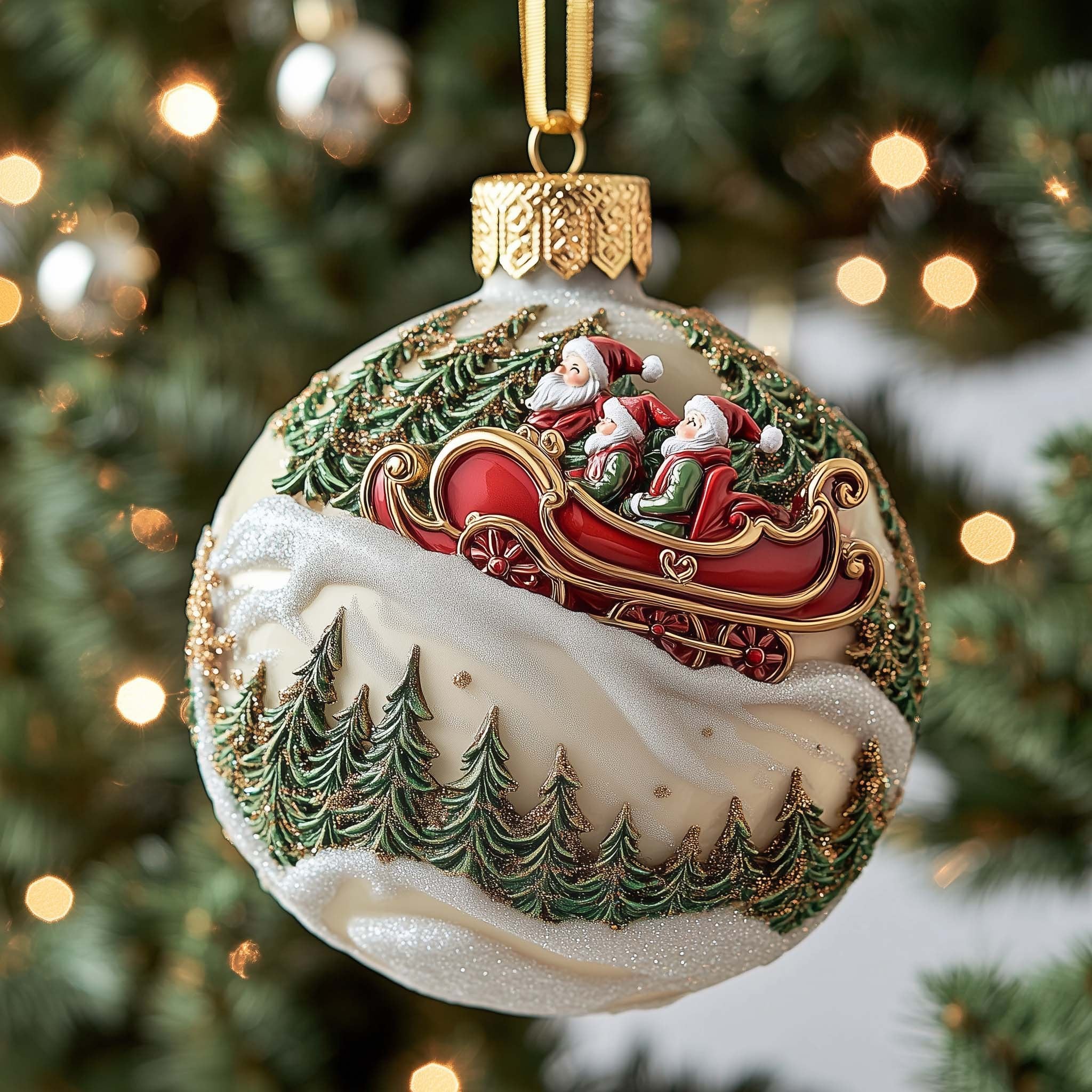 Elves Trio Christmas Ornament