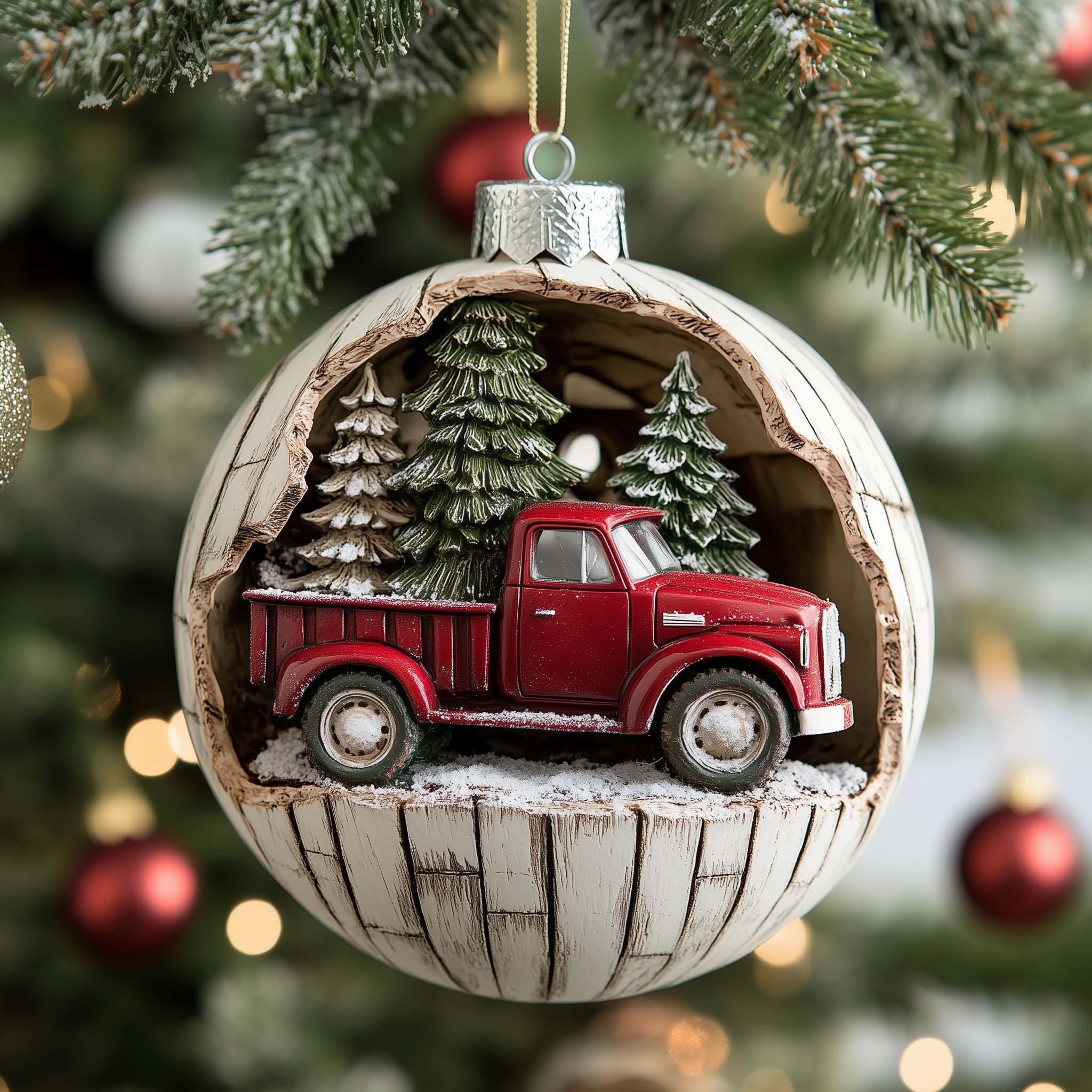 Woody Truck Christmas Ornament