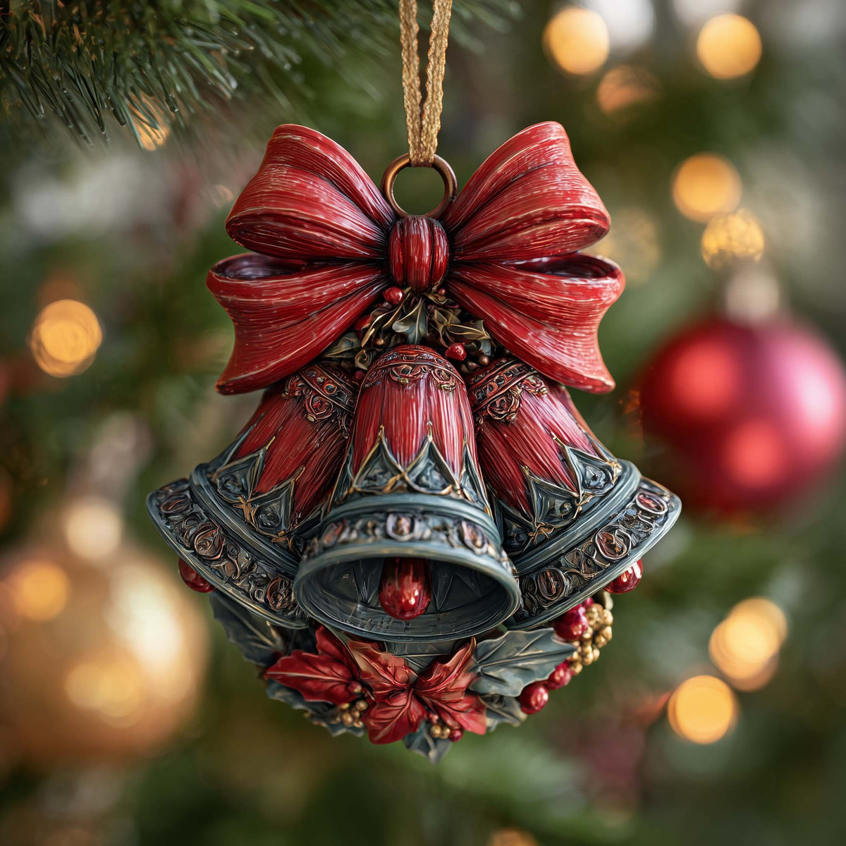 Ornate Bells Christmas Ornament