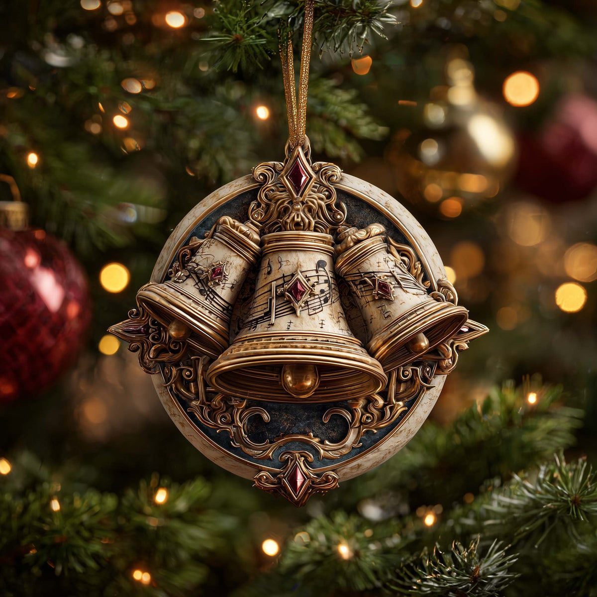 Musical Bells Christmas Ornament