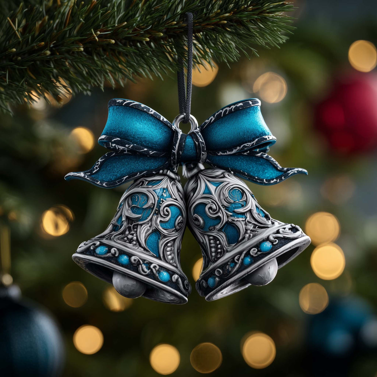 Blue Bells Christmas Ornament