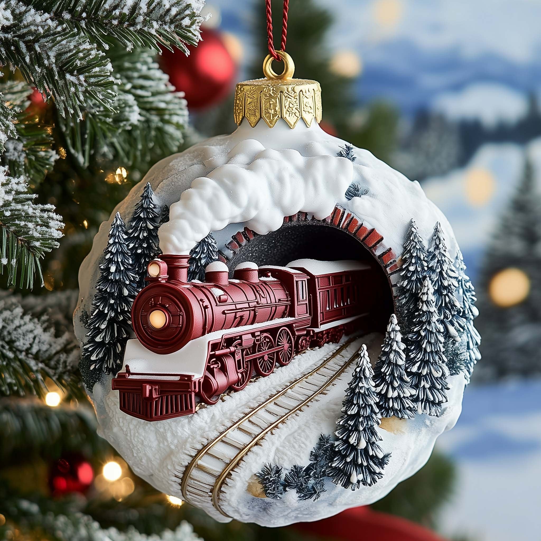 Holiday Train Christmas Ornament