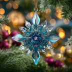 Crystal Snowflake Christmas Ornament