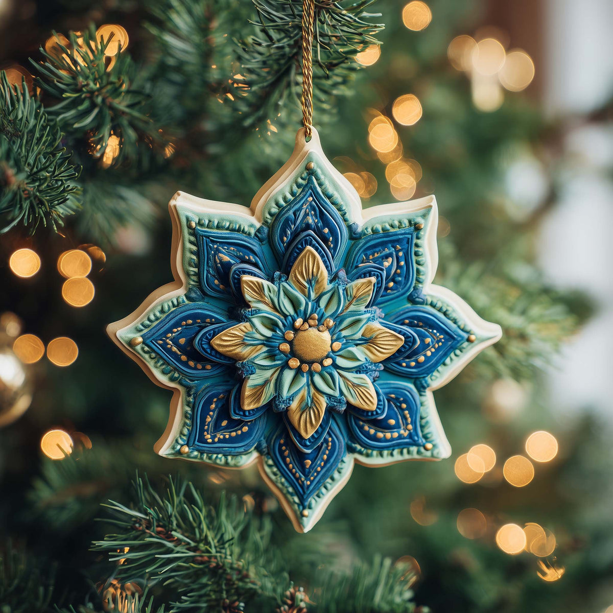 Celestial Star Christmas Ornament
