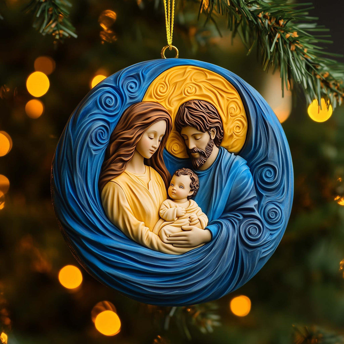 Holy Family Christmas Ornament