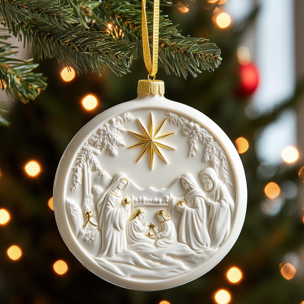 Nativity Scene Christmas Ornament