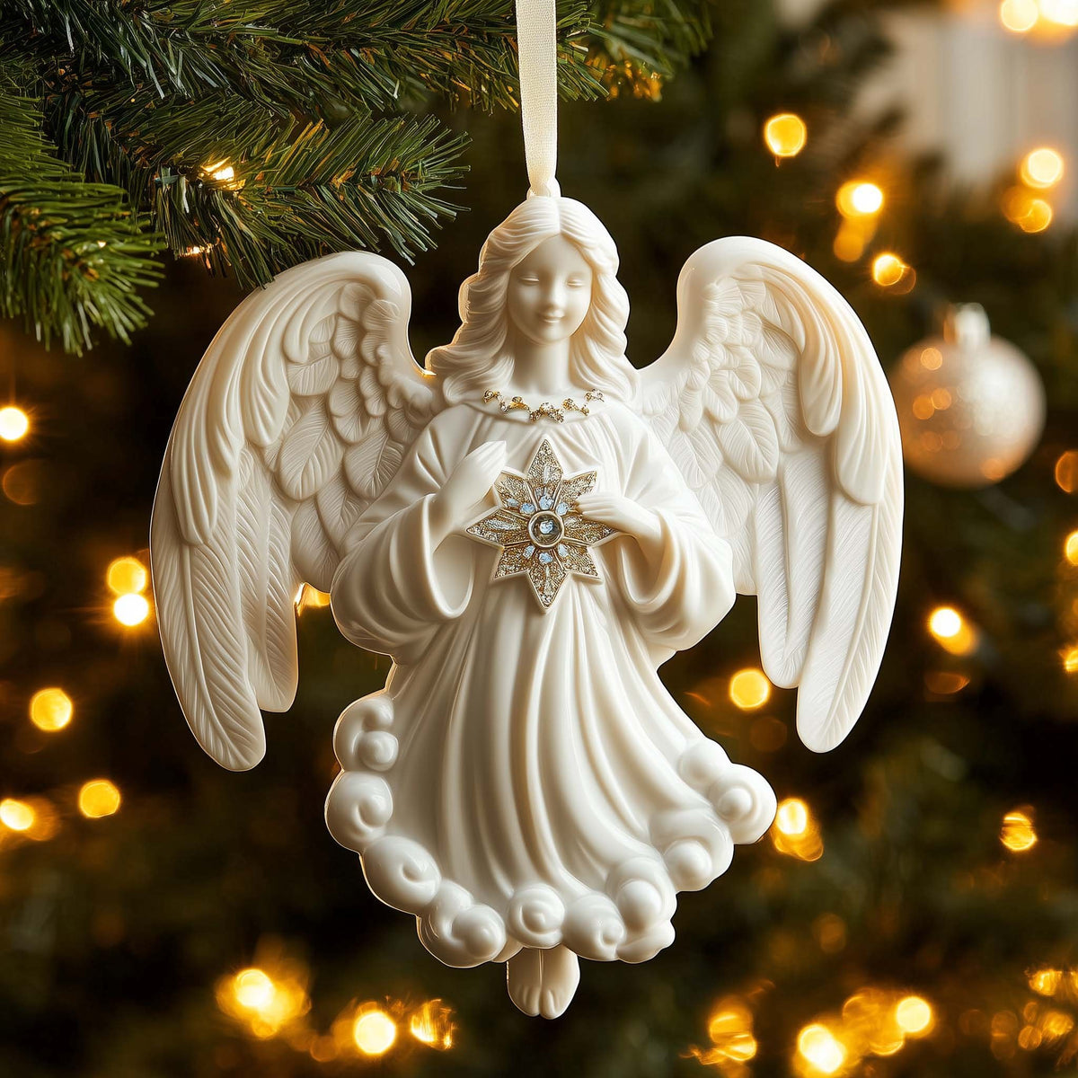 Star Angel Christmas Ornament