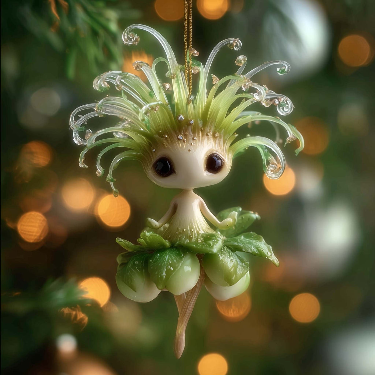Fern Sprite Pixie Christmas Ornament