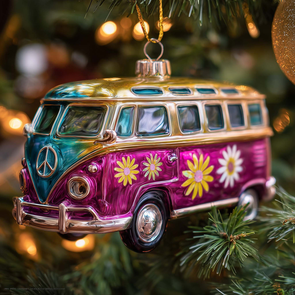 Holiday Van Christmas Ornament
