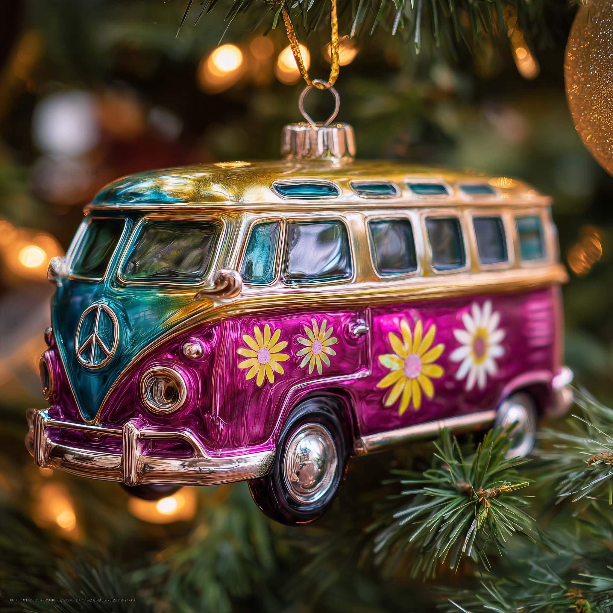 Holiday Van Christmas Ornament