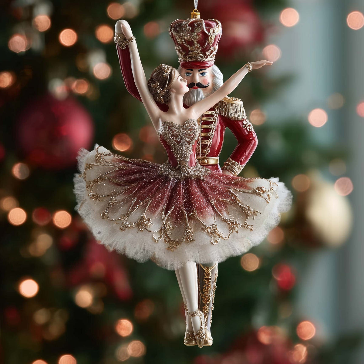 Nutcracker Prince Duet Christmas Ornament