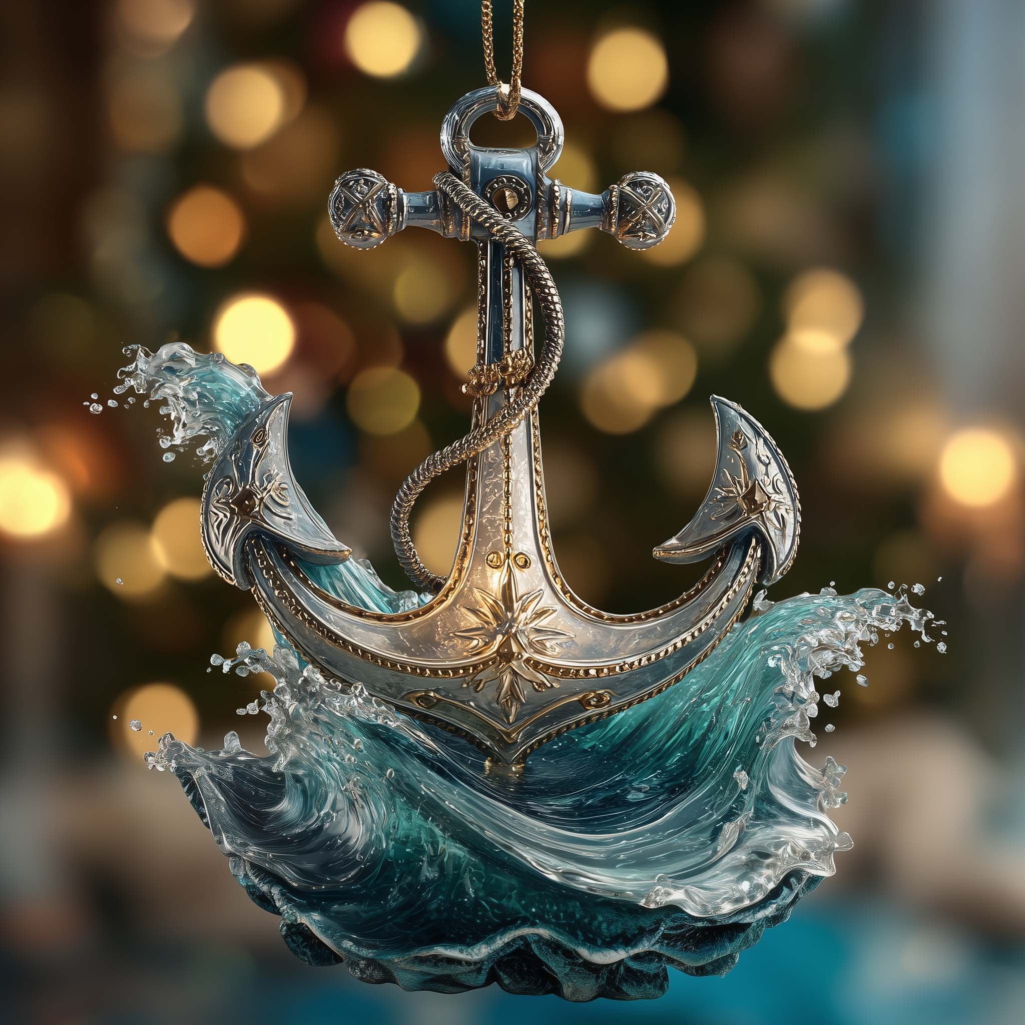 Ocean Emblem Christmas Ornament