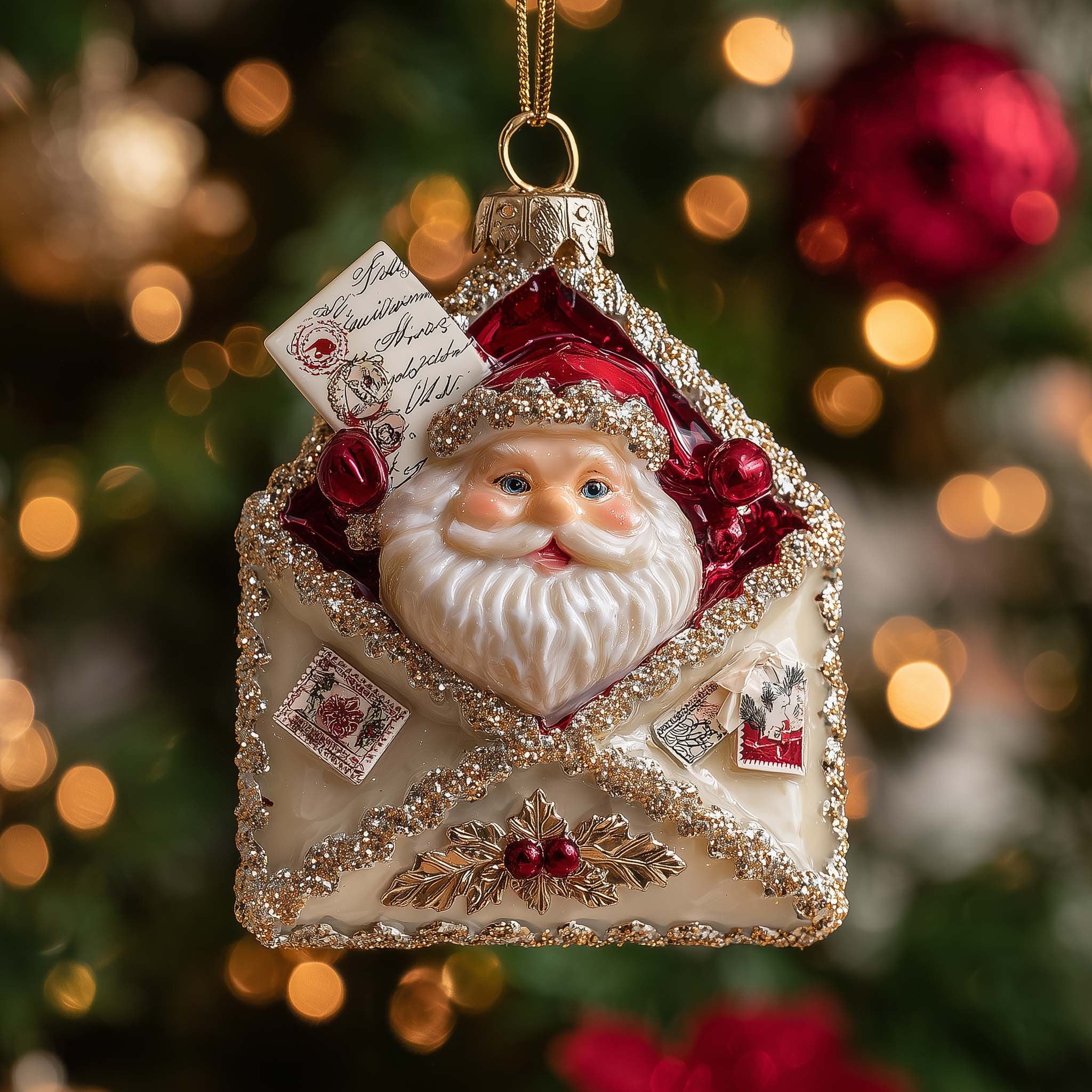 Santa Letter Envelope Christmas Ornament