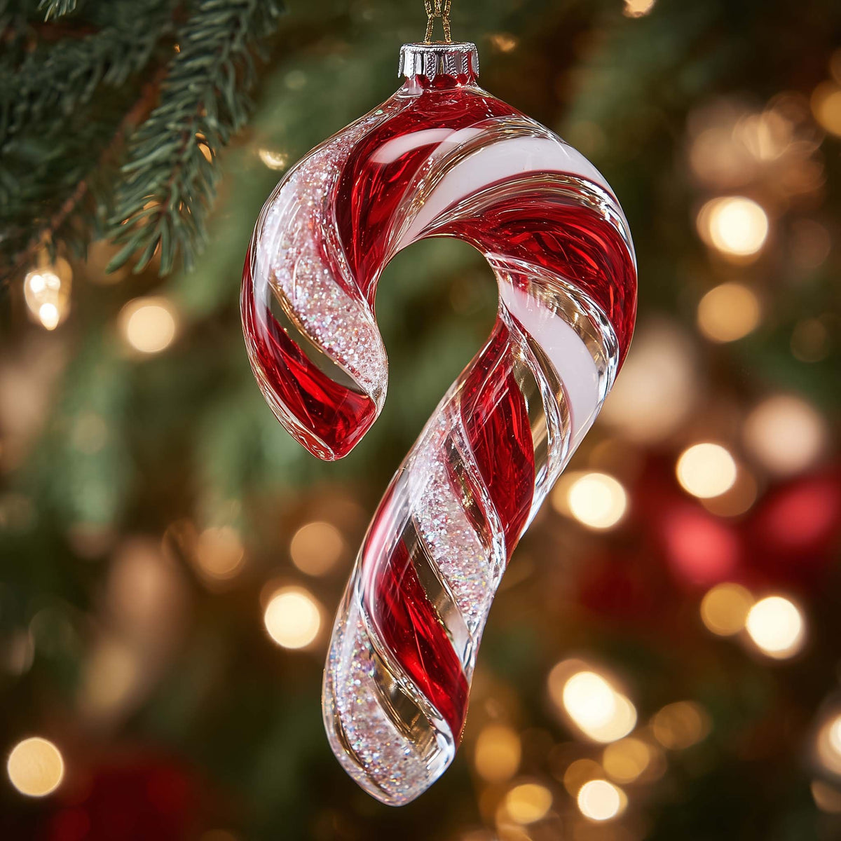 Peppermint Swirl Christmas Ornament