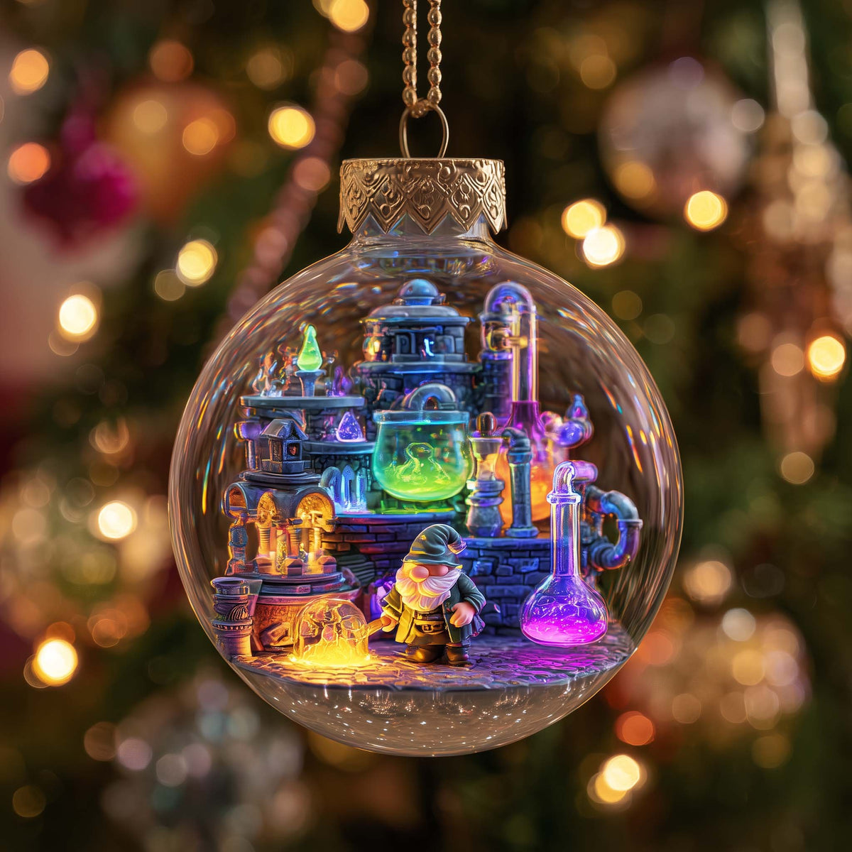 Holiday Gnome Christmas Ornament