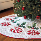 Classic Peppermint Candy Christmas Tree Skirt