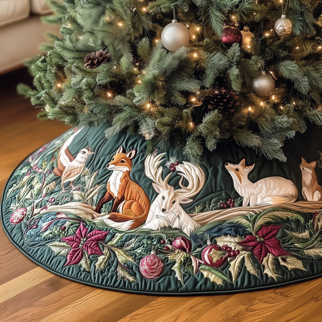 Woodland Animals Christmas Tree Skirt