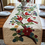 Cardinal Pair in the Berry Tree Table Runner