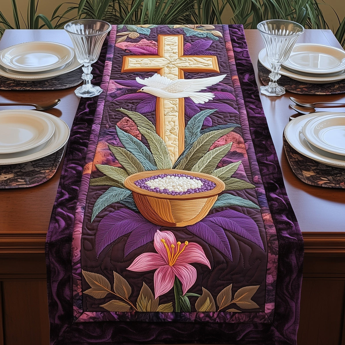 Ash Wednesday Table Runner