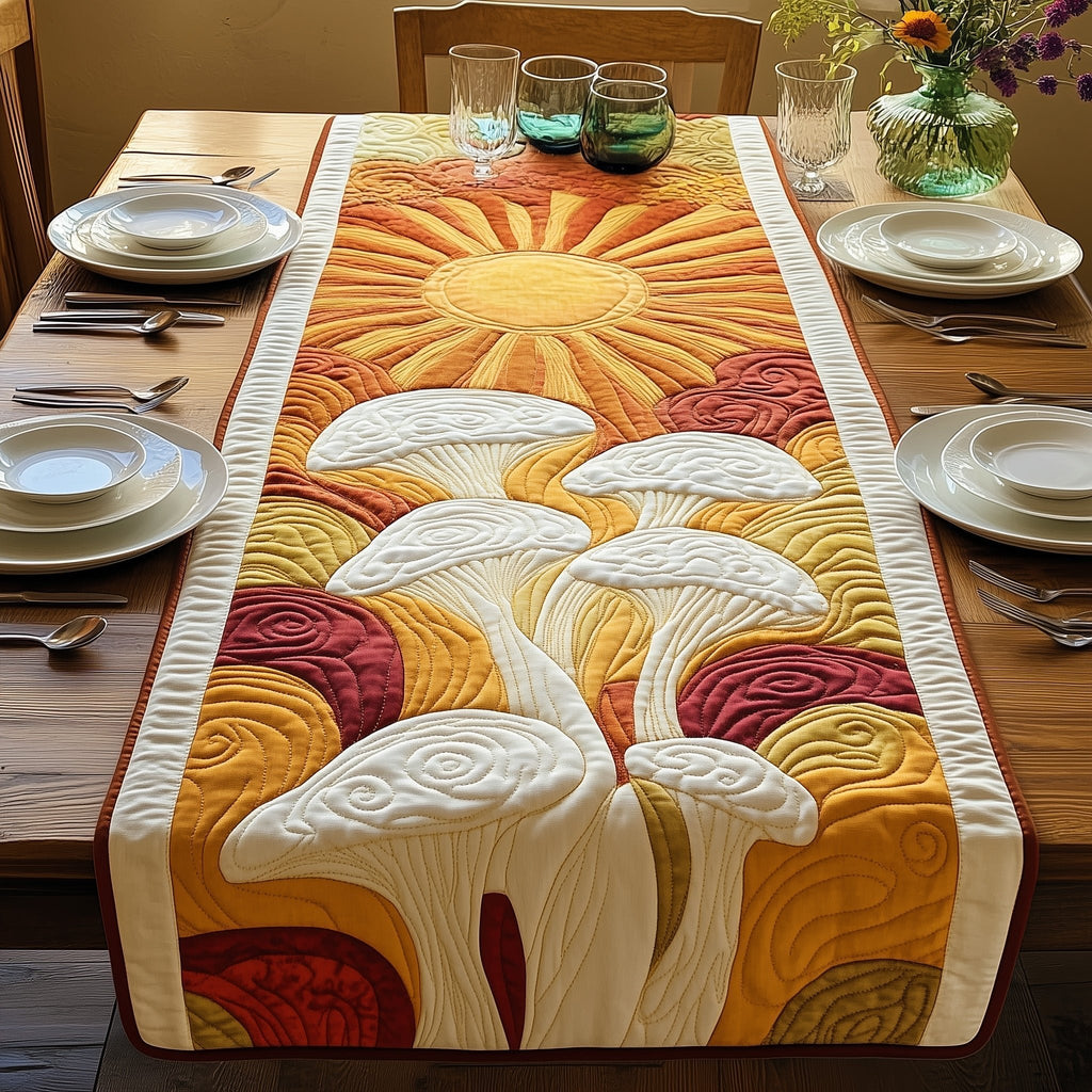 Sunshine Mushroom Table Runner