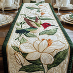 Hummingbird Among Magnolias Table Runner